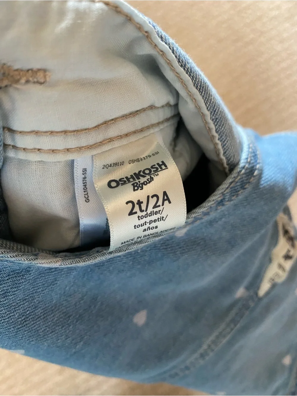 OshKosh Bgosh washed but